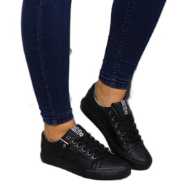 Alacsony felső eko bőr fekete Big Star GG274061