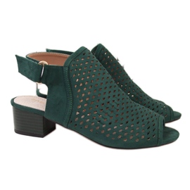 Green Sabatina áttört zöld női szandál Green Sabatina áttört zöld női szandál