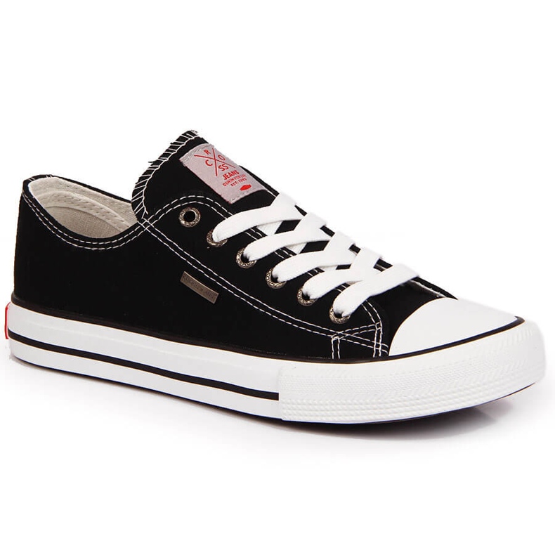 Black Cross Jeans JJ2R4011C alacsony szárú tornacipő fekete