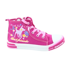 American Club Rózsaszín tornacipő amerikai TEN13 cipzárral kék