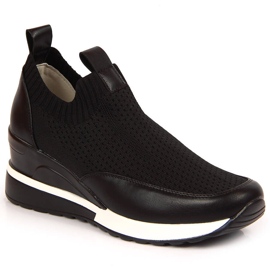 Női fekete ékcipő Potocki Női fekete ékcipő Potocki