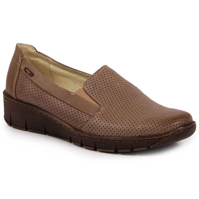 Bőr női cipő éken Helios 350 bézs