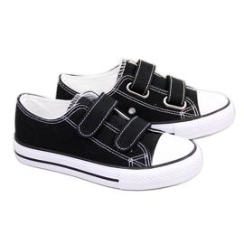 Fekete Atletico fekete tépőzáras gyerek tornacipő