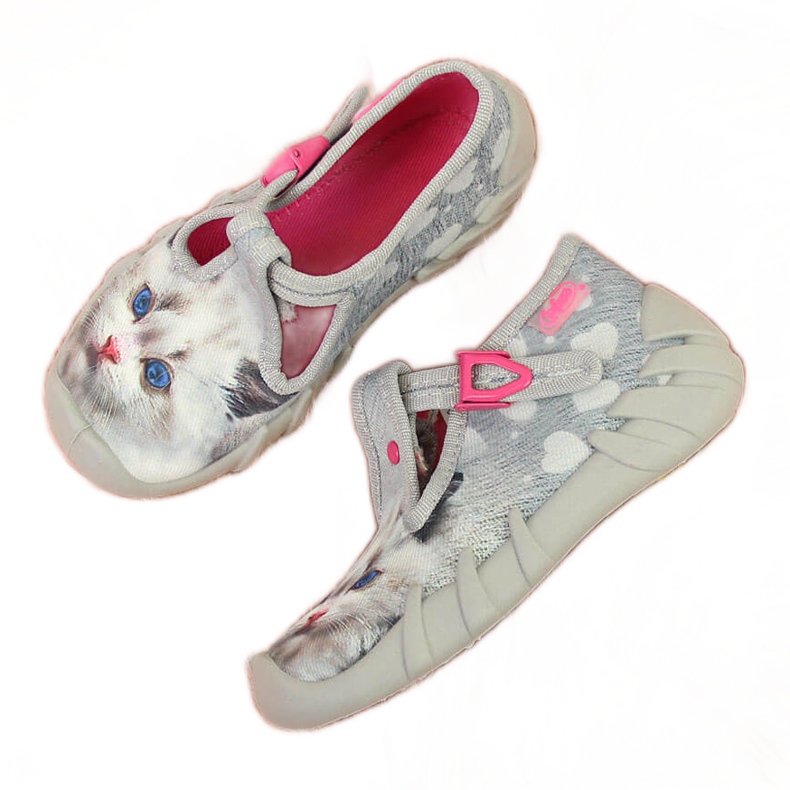 Lánypapucs óvodába Befado cicával szürke