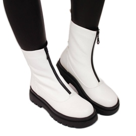 Női fehér eVento munkások, elöl cipzárral