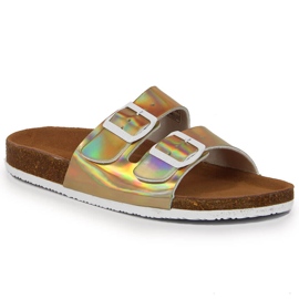 Női arany színű papucs csatos Big Star HH274896 aranysárga