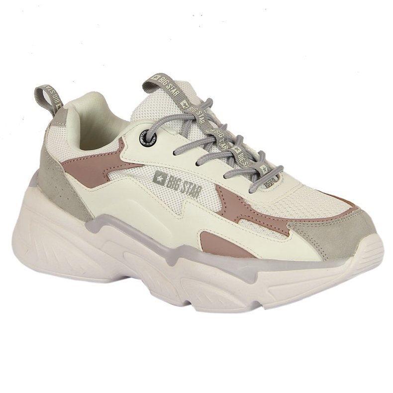 Női sportcipő a Big Star HH274255 fehér platformon sokszínű