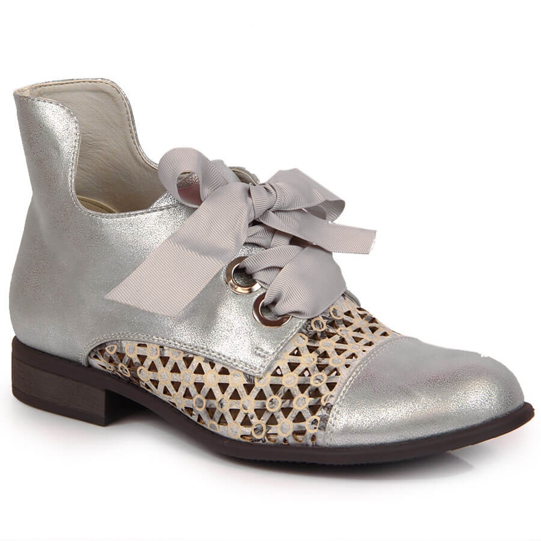 Női tavaszi ezüst áttört Jezzi csizma