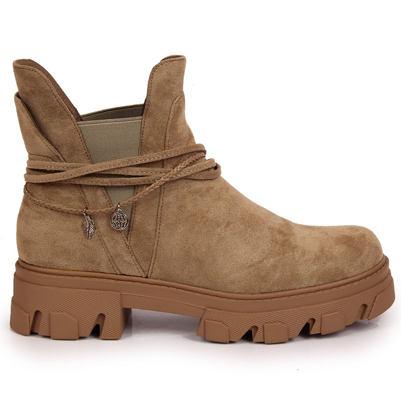 Női fekete Jodhpur csizma, bézs, Filippo