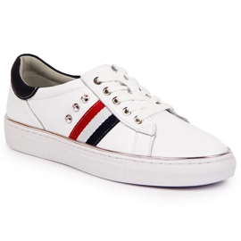 Női bőrcipő, fehér Vinceza tornacipő