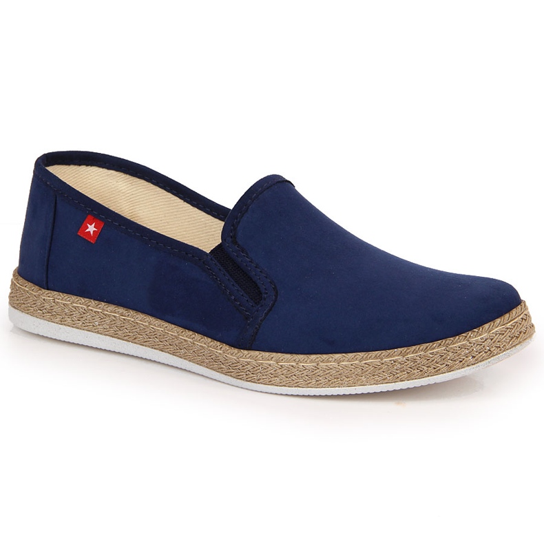 Női espadrillák, sötétkék Big Star JJ276003 Női espadrillák, sötétkék Big Star JJ276003