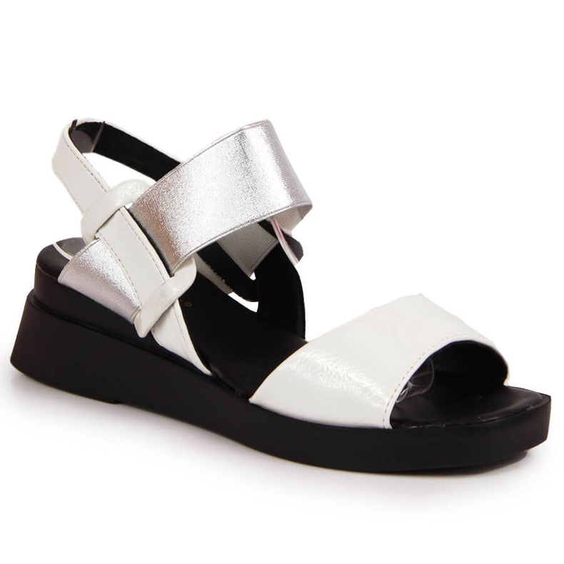 Női szandál éksarkú fehér Potockival