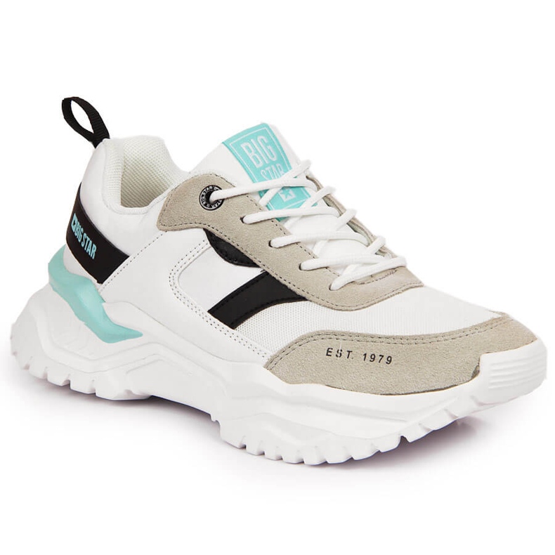 White Big Star JJ274A412 női fehér tornacipő szürke sokszínű
