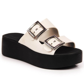 Női gumipapucs Zaxy HH285181 platformon fehér