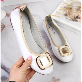 Női fehér bőr balerinák Filippo