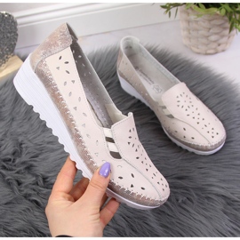 Kényelmes női bőrcipő, bézs T.Sokolski Kényelmes női bőrcipő, bézs T.Sokolski