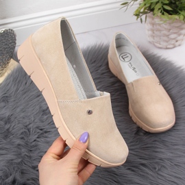 Kényelmes női bőrcipő, bézs Filippo Kényelmes női bőrcipő, bézs Filippo