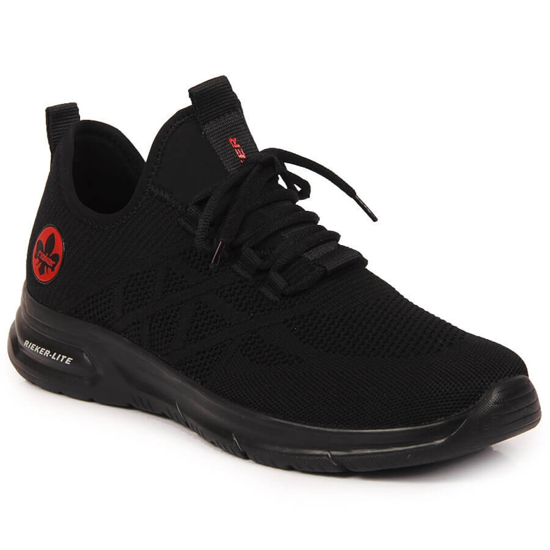 Férfi fekete hálós sportcipő Rieker B7376-00