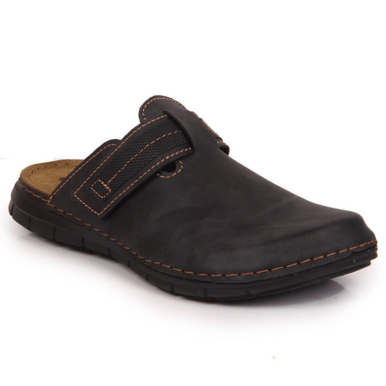 Férfi fekete Inblu épített papucs