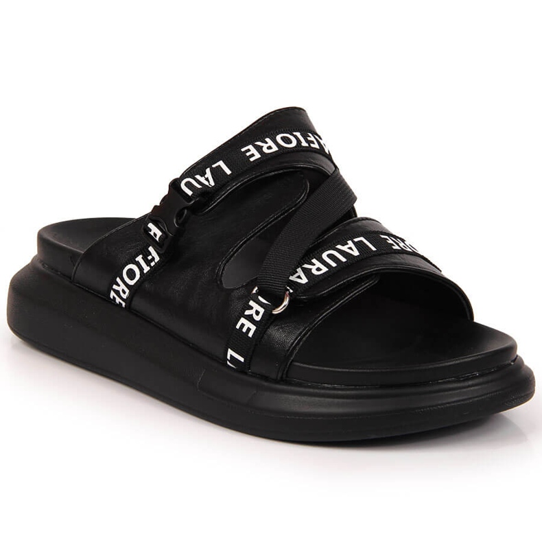 Fekete Laura La.Fi platformpapucs
