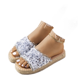 Ezüst papucs a Susanna platformon Ezüst papucs a Susanna platformon