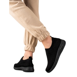 W. Potocki Cipők Potocki kristályokkal fekete