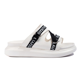 Kényelmes LA.FI fehér papucs