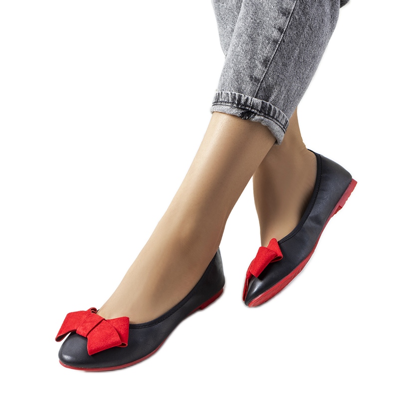 Fekete balerinák Kasslin masnival