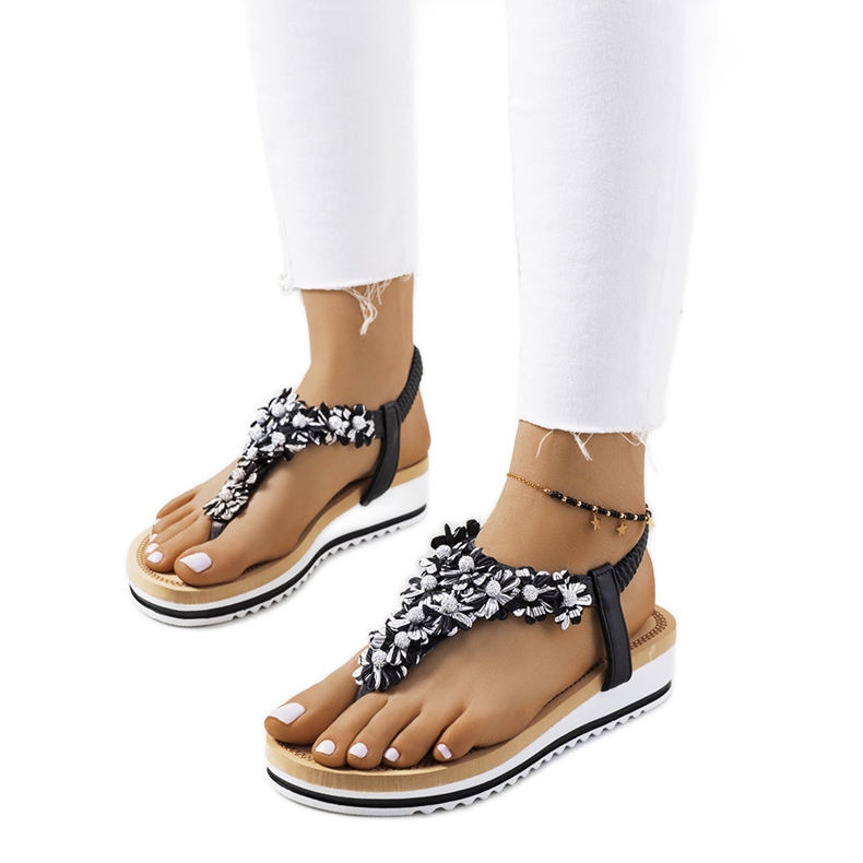 Tove fekete női szandál