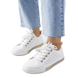 Tuuri női fehér és arany tornacipő