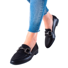 Lovery Klasszikus mokaszin díszekkel fekete Lovery Klasszikus mokaszin díszekkel fekete