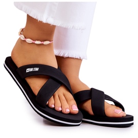 Női hab papucs Big Star JJ274A338 Fekete