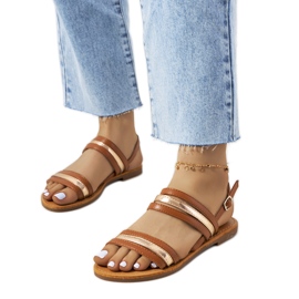 Hibbins barna női szandál aranysárga