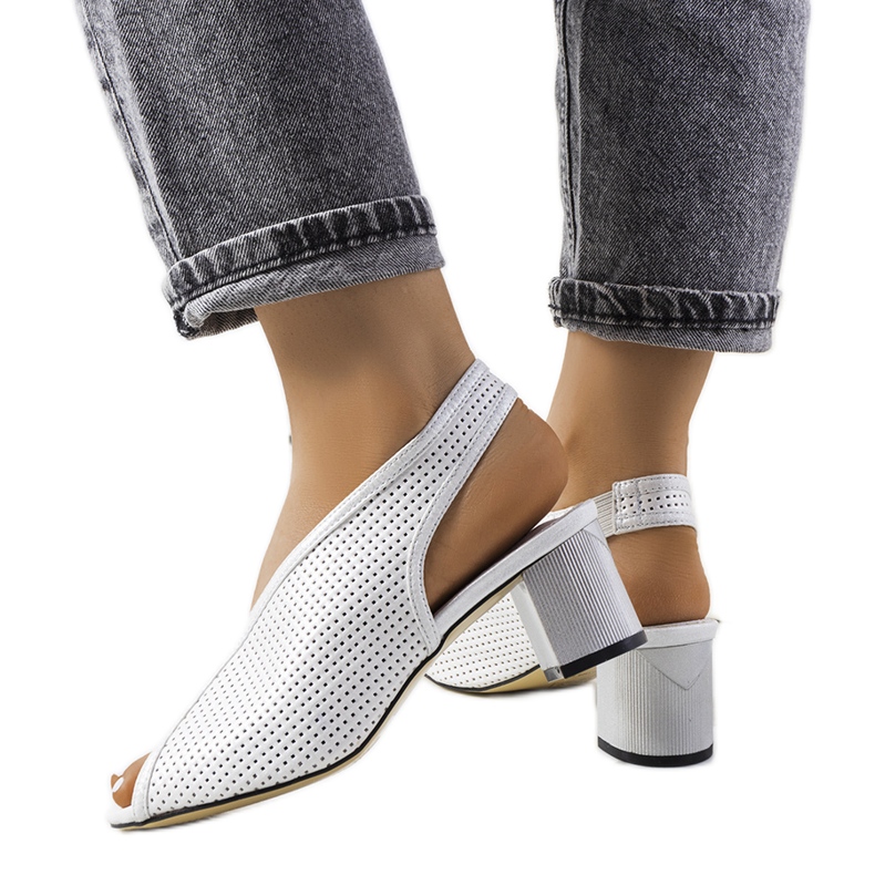 Rush ezüst áttört szandál