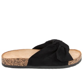 Parafa papucs lila fekete masnival