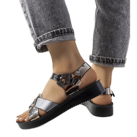 Tulia fekete női szandál