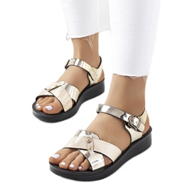 Tulia női arany szandál aranysárga