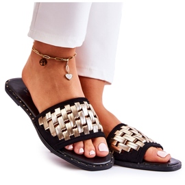 S.Barski Női bőr papucs lapos sarkú fekete Hollis S.Barski Női bőr papucs lapos sarkú fekete Hollis