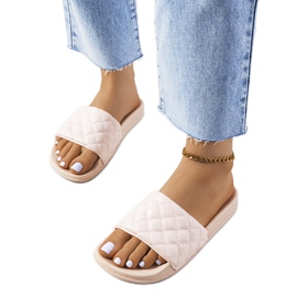 Kate rózsaszín steppelt papucsát