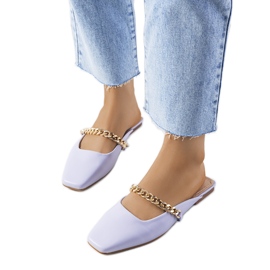 Lila elegáns papucs a Barastól