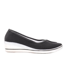 Fekete tornacipő a Denison wedge heel-től