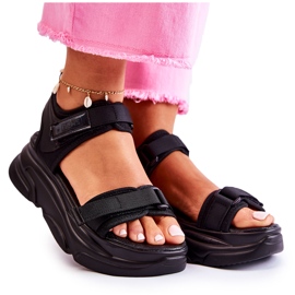 PE1 Női szandálok a Black Terrina Platformon fekete PE1 Női szandálok a Black Terrina Platformon fekete