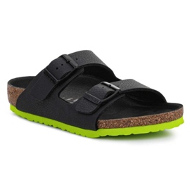 Birkenstock Arizona Kids 1022369 Desert Soil Black Lime fekete Birkenstock Arizona Kids 1022369 Desert Soil Black Lime fekete