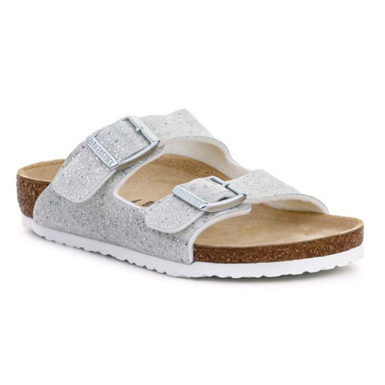 Kalpki Birkenstock Arizona Kids 1022230 Cosmic Sparkle White ezüst