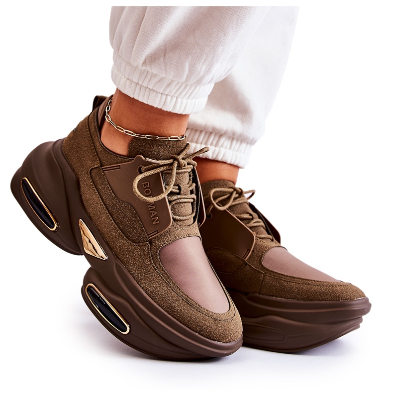 PS1 Női sportcipő Khaki New Horizon cipő barna