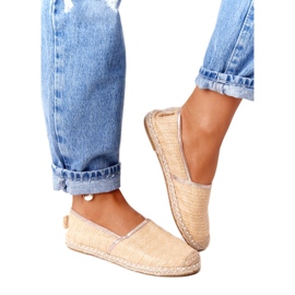 Espadrilles On Straw Sole Lu Boo Beige bézs