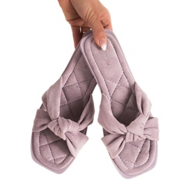 Marquiz Velúr papucs ibolya