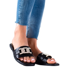 Seastar Elegáns papucs fekete