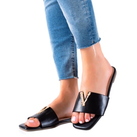 Seastar Stílusos fekete papucs