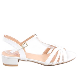 Sparkle White alacsony sarkú szandál fehér